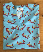 Load image into Gallery viewer, Baseball St. Louis Cardinals Medical Scrub Top Unisex Relaxed Style Men's Scrub Top Women's Scrub Top
