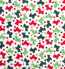 Load image into Gallery viewer, Merry Christmas Festive Scottie Dogs Medical Scrub Top Unisex Style for Men &amp; Women

