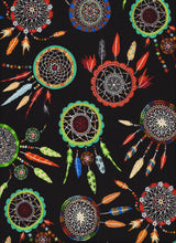 Load image into Gallery viewer, Colorful Dream Catcher Black Fabric Nurse Medical Scrub Top Unisex Style Shirt for Men &amp; Women
