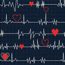 Load image into Gallery viewer, Calling All Nurses Vital Signs EKG Black Fabric Unisex Medical Surgical Scrub Caps Men &amp; Women Tie Back and Bouffant Hat Styles
