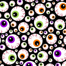 Load image into Gallery viewer, Halloween Scary Eye Balls Medical Scrub Top Unisex Style for Men &amp; Women
