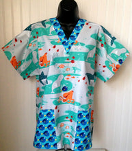 Load image into Gallery viewer, Finding Dory &amp; Friends Dory Pockets Fabric Nurse Medical Scrub Top Unisex Style for Men &amp; Women
