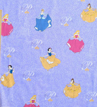 Load image into Gallery viewer, Princess Belle Cinderella Aurora Sleeping Beauty Shimmer of Glitter Purple Fabric Nurse Medical Scrub Top Unisex Style for Men &amp; Women 
