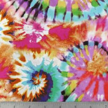 Load image into Gallery viewer, Tie Dye Fabric Medical Surgical Scrub Caps Men &amp; Women Tie Back and Bouffant Hat Styles
