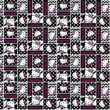 Load image into Gallery viewer, White Kitty Purple Chevron Dots Fabric Unisex Medical Surgical Scrub Caps Men &amp; Women Tie Back and Bouffant Hat Styles
