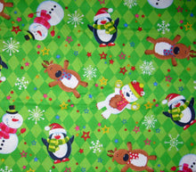 Load image into Gallery viewer, Merry Christmas Penguins Snowman Reindeer Diamonds Medical Scrub Top Unisex Style for Men &amp; Women
