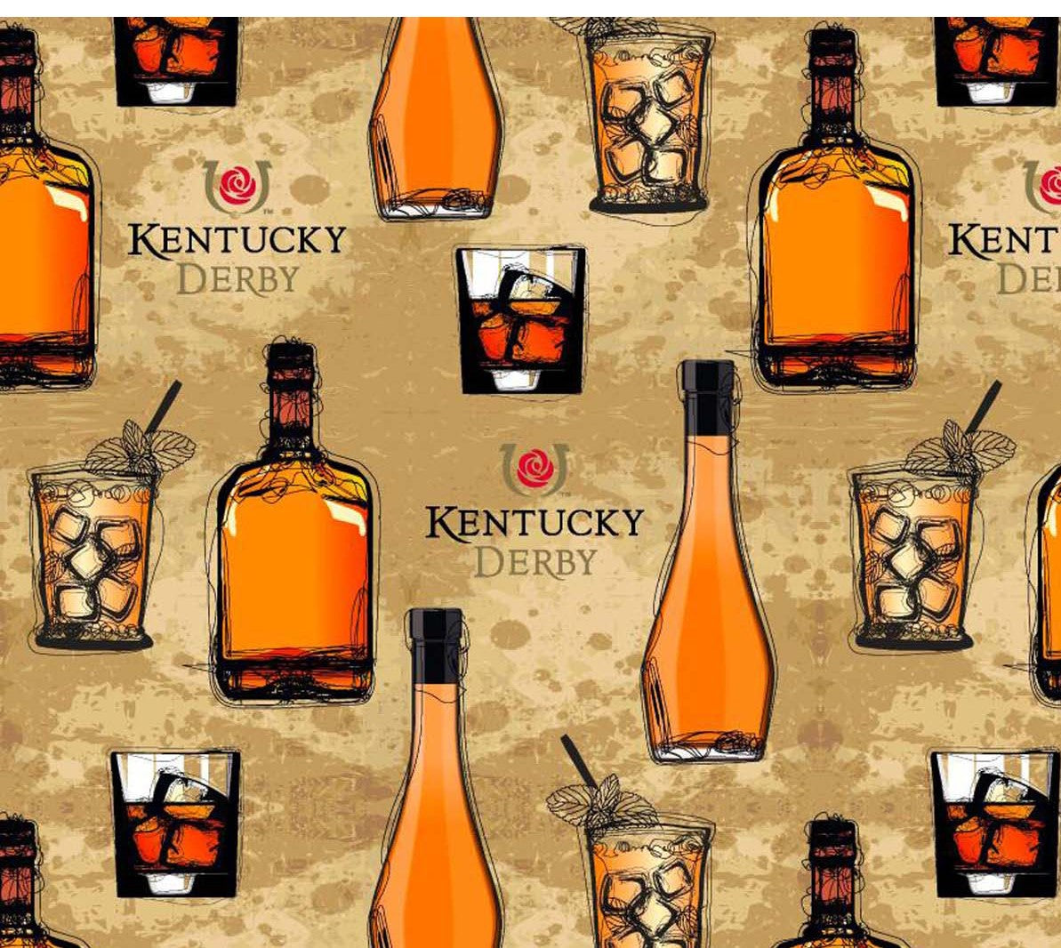 Kentucky Derby Medical Scrub Top Bourbon Churchill Downs Unisex Style