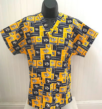 Load image into Gallery viewer, Hockey Nashville Predators Medical Scrub Top Hockey Unisex Relaxed Style Men's Scrub Top &amp; Women's Scrub Top

