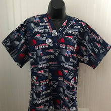 Load image into Gallery viewer, Football New England Patriots Medical Scrub Top Unisex Relaxed Fit Men's Scrub Top Women's Scrub Top
