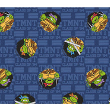 Load image into Gallery viewer, TMNT Teenage Mutant Ninja Turtles Class of '86 Blue Fabric Nurse Medical Scrub Top Unisex Style for Men &amp; Women

