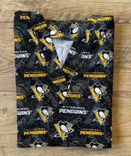 Load image into Gallery viewer, Hockey Pittsburg Penguins Medical Scrub Top Unisex Relaxed Style Men's Scrub Top &amp; Women's Scrub Top
