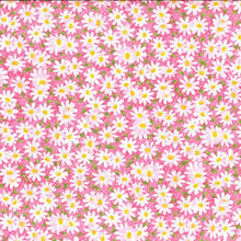 Load image into Gallery viewer, Floral Medical Scrub Top Pink Daisies Packed Flowers Unisex Style for Men &amp; Women
