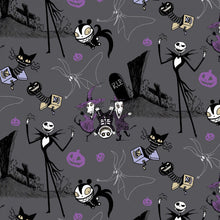 Load image into Gallery viewer, NBC Nightmare Before Christmas Jack in the Box Characters Fabric Unisex Medical Surgical Scrub Caps Men &amp; Women Tie Back and Bouffant Hat Styles
