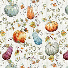 Load image into Gallery viewer, Leaves are Falling Autumn is Calling, Pumpkin Spice &amp; Everything Nice Fabric Unisex Medical Surgical Scrub Caps Men &amp; Women Tie Back and Bouffant Hat Styles
