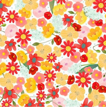 Load image into Gallery viewer, Floral Medical Scrub Top Orange Yellow Green flowers Unisex Style for Men &amp; Women
