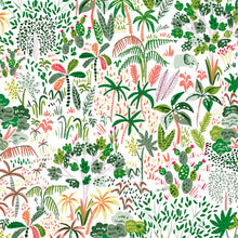 Load image into Gallery viewer, Rainforest Beauty Palm Trees Elephant Fabric Unisex Medical Surgical Scrub Caps Men &amp; Women Tie Back and Bouffant Hat Styles
