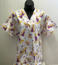 Load image into Gallery viewer, Rapunzel Tangled Medical Scrub Top Key Unisex Style for Men &amp; Women
