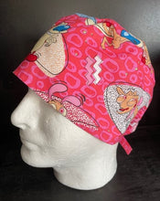 Load image into Gallery viewer, The Ren &amp; Stimpy Cartoon Show Fabric Unisex Medical Surgical Scrub Caps Men &amp; Women Tie Back and Bouffant Hat Styles
