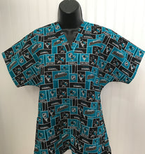 Load image into Gallery viewer, Hockey San Jose Sharks Medical Scrub Top Unisex Relaxed Style Men's Scrub Top &amp; Women's Scrub Top
