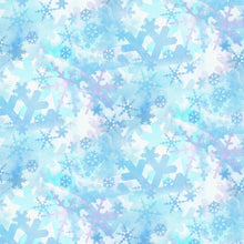 Load image into Gallery viewer, Merry Christmas Winter Snowflakes Blue Fabric Unisex Medical Surgical Scrub Caps Men &amp; Women Tie Back and Bouffant Hat Styles
