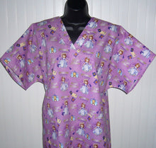 Load image into Gallery viewer, Princess Sophia Medical Scrub Top Princess in Training Unisex Style for Men &amp; Women
