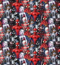 Load image into Gallery viewer, Super Hero Amazing Spider-Man &amp; Friends Fabric Unisex Medical Surgical Scrub Caps Men &amp; Women Tie Back and Bouffant Hat Styles
