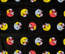 Load image into Gallery viewer, Mickey Mouse in Circle Black Fabric Unisex Medical Surgical Scrub Caps Men &amp; Women Tie Back and Bouffant Hat Styles
