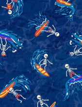 Load image into Gallery viewer, Surfing Skeletons Medical Scrub Top Unisex Style for Men &amp; Women
