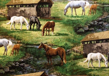 Load image into Gallery viewer, Horses Medical Scrub Top Grazing Roaming Sweetwater Barn Unisex Style Shirt for Men &amp; Women
