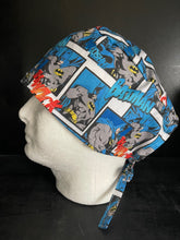 Load image into Gallery viewer, BATMAN THWACK Super Hero Unisex Medical Surgical Scrub Caps Men &amp; Women Tie Back and Bouffant Hat Styles
