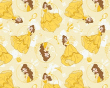 Load image into Gallery viewer, Beauty and the Beast Belle Yellow Dress Dancing Fabric Unisex Medical Surgical Scrub Caps Men &amp; Women Tie Back and Bouffant Hat Styles
