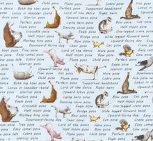 Load image into Gallery viewer, Farm Animals Yoga Poses Tan Fabric Stethoscope sock cover for Medical Professionals
